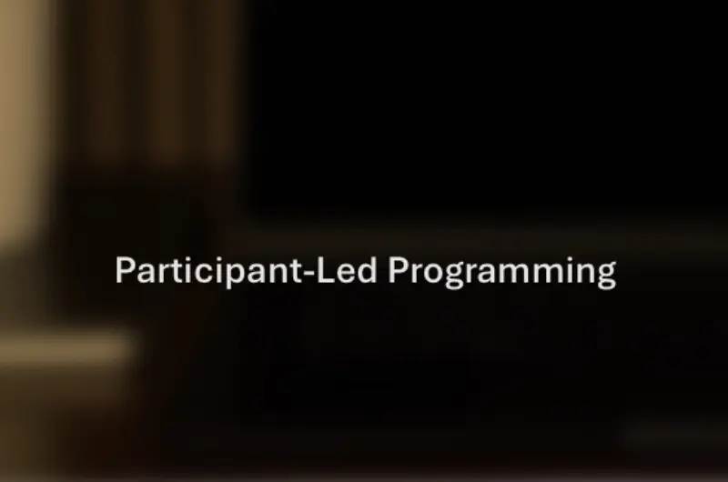 Participant led programming Webinar Tile