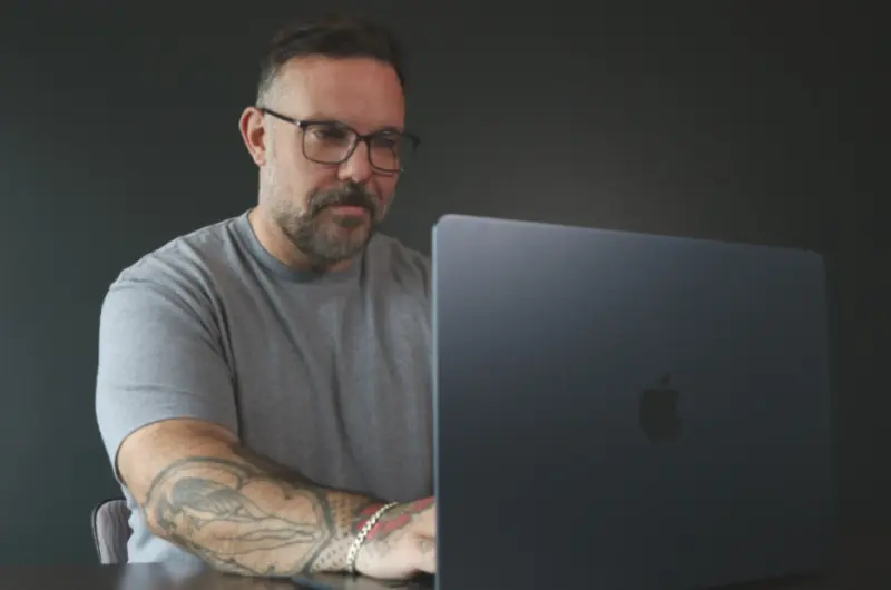 JOEL on laptop